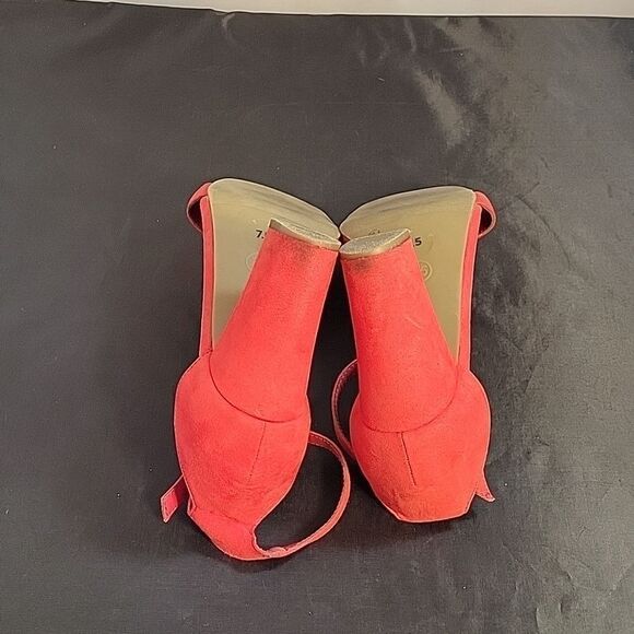 WORTHINGTON FAUX SUEDE OPEN TOE ANKLE STRAP WOMEN"S SANDAL - Picture 9 of 12